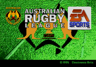 Australian Rugby League Title Screen